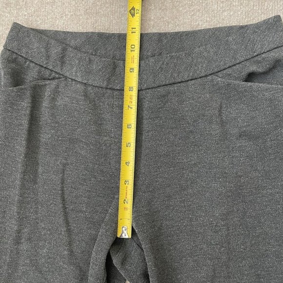 J. Jill Ponte Slim Leg Pants Womens Small Grey Stretch Pockets Casual 26” Inseam - Picture 7 of 11